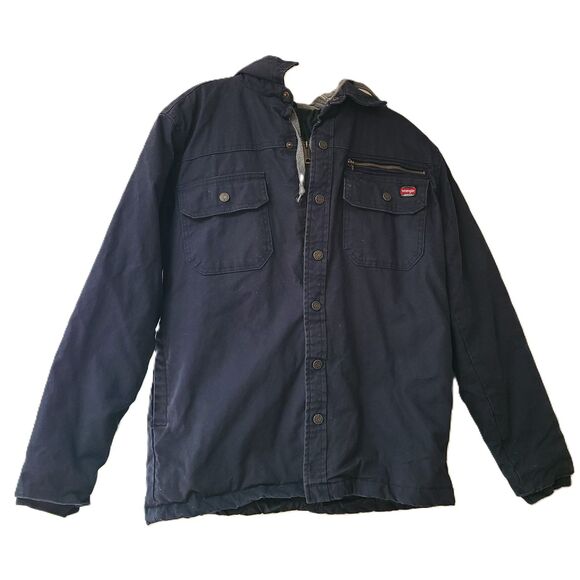 Wrangler American Workwear Chore Barn Jacket Coat Hoodie SMALL Cotton Canvas S - Picture 1 of 9
